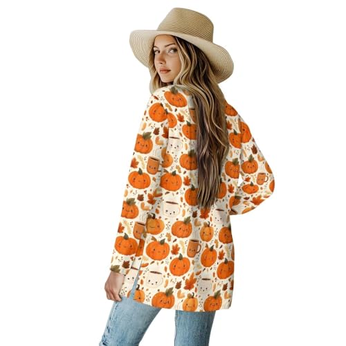 Image of Biyejit Women's Long Sleeve Open Front Cardigan Casual Loose Lightweight Cardigans with Pockets Drape Cardigan