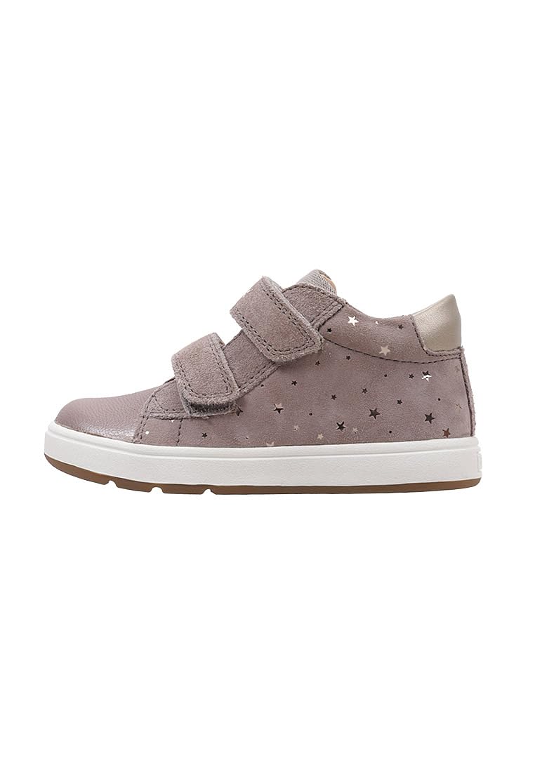 Geox Baby B BIGLIA Girl C Sneaker, Beige, 4 UK Child