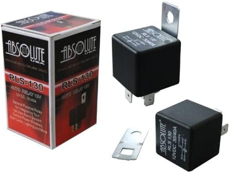 Absolute USA RLS-130 12 VDC Relé impermeable con soporte de metal para SPDT 3040A