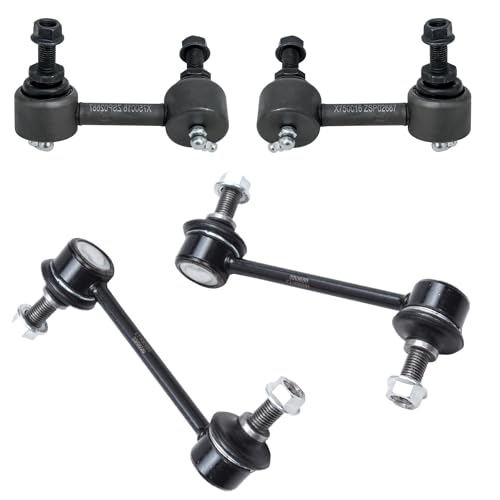 Image of Detroit Axle - 10pc Front End Suspension Kit for 03-07 Cadillac CTS, 2 Lower Control Arms w /Ball Joint 4 Tie Rods 4 Front and Rear Sway Bar Links 2003 2004 2005 2006 2007 Replacement
