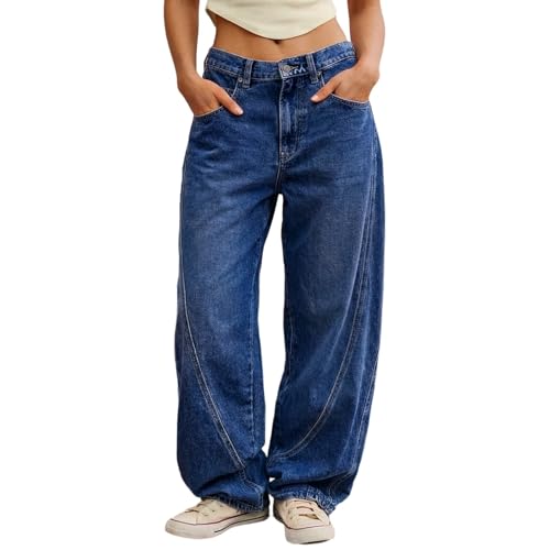Jean barrel pour femme idéal pour un usage quotidien urbain