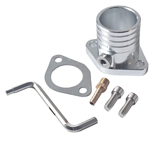 Image of Performance Racing Intake Pipe Inlet Manifold Gasket Fits for Predator 420cc Go Kart & Mini Bikes,for VM34 Carburetor, for Honda GX270,GX390 with Screw Pulse Silvery