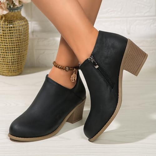 Bottines chaudes imperméables femme avec fermeture éclair - 3