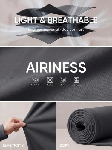 Image of JMIERR Men's Casual Baggy Pants Lightweight Wide Leg Lounge Travel Pants Streetwear with Pockets