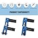 4 PCS Car Brake Line Clamp, Brake Oil Line Plug Tool, Brake Oil Line Guard, Universal for Most Cars (Blue)