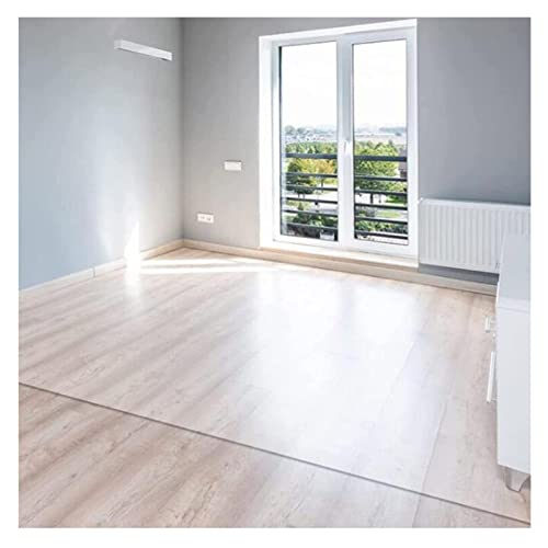 Protector Suelo Claro Alfombrilla protectora para suelo,Alfombrilla Transparente para Silla para Suelos Duros,para Oficina,hogar,Alfombrilla Protectora para el Suelo,1mm, 100-160cm Antideslizante(150x