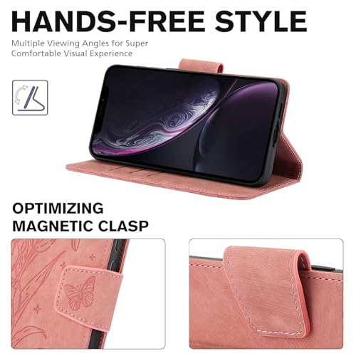 Housse portefeuille Asuwish avec sangle à rabat pour iPhone XR