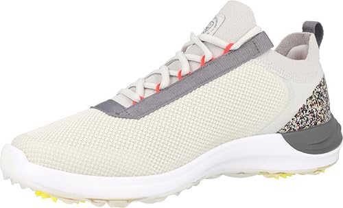 Puma Golf Men's PHANTOMCAT Nitro Golf Shoes, Glacial Gray-Slate Sky-RED Blast, 104