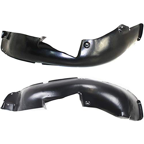 Evan-Fischer Fender Liner Set of 2 compatible with 2010 Volkswagen Golf Right and Left Side