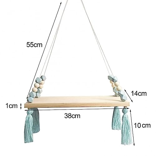 Étagère murale ornements perles macramé pour décoration boho authentique - 4