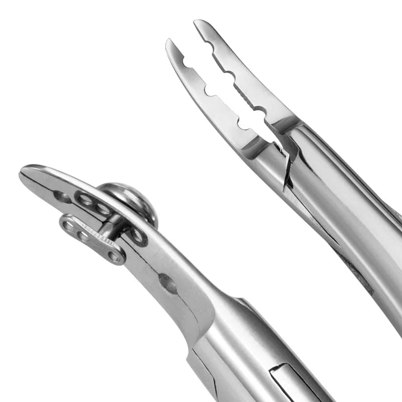 Dermal Anchor Holder 6" Body Piercing Forceps 3holes: 1.5mm, 2mm, 2.5mm Hemostat Clamp Tool