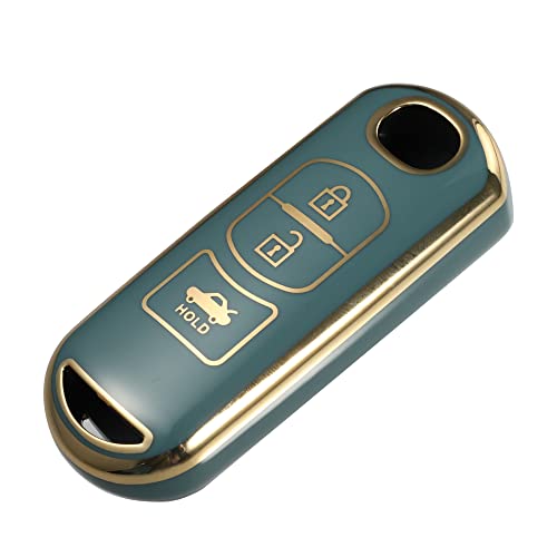 ACROPIX �L�[���X �G���g���[ �����[�g �J�o�[ �L�[ �t�H�u �J�o�[ TPU 3 �{�^�� Mazda�ɑΉ� 2 3 6 CX3 CX4 CX5 CX7 CX9 Atenza Axela MX5 Miata 1�� �u���[