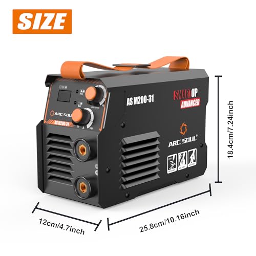 Image of AS M200-31 MMA Welding Machine | 200A | Built-in Hot Start & Anti-Stick | ARC Force Adjustable | VRD | 60% Duty Cycle | 7M Electrode Cable & 3M Earth Cable | 6 Months Warranty