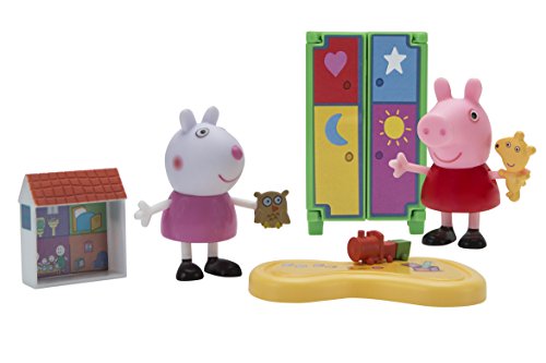 Peppa Pig Little Rooms Playdate Fun Playset -  Jazwares Domestic, 97003