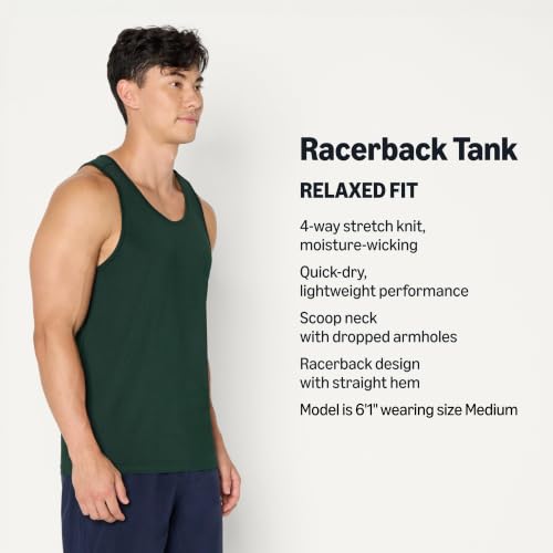 Image of Amazon Essentials Men's Quick Dry Tech Stretch Active Sleeveless Gym Tank Top Workout Shirt