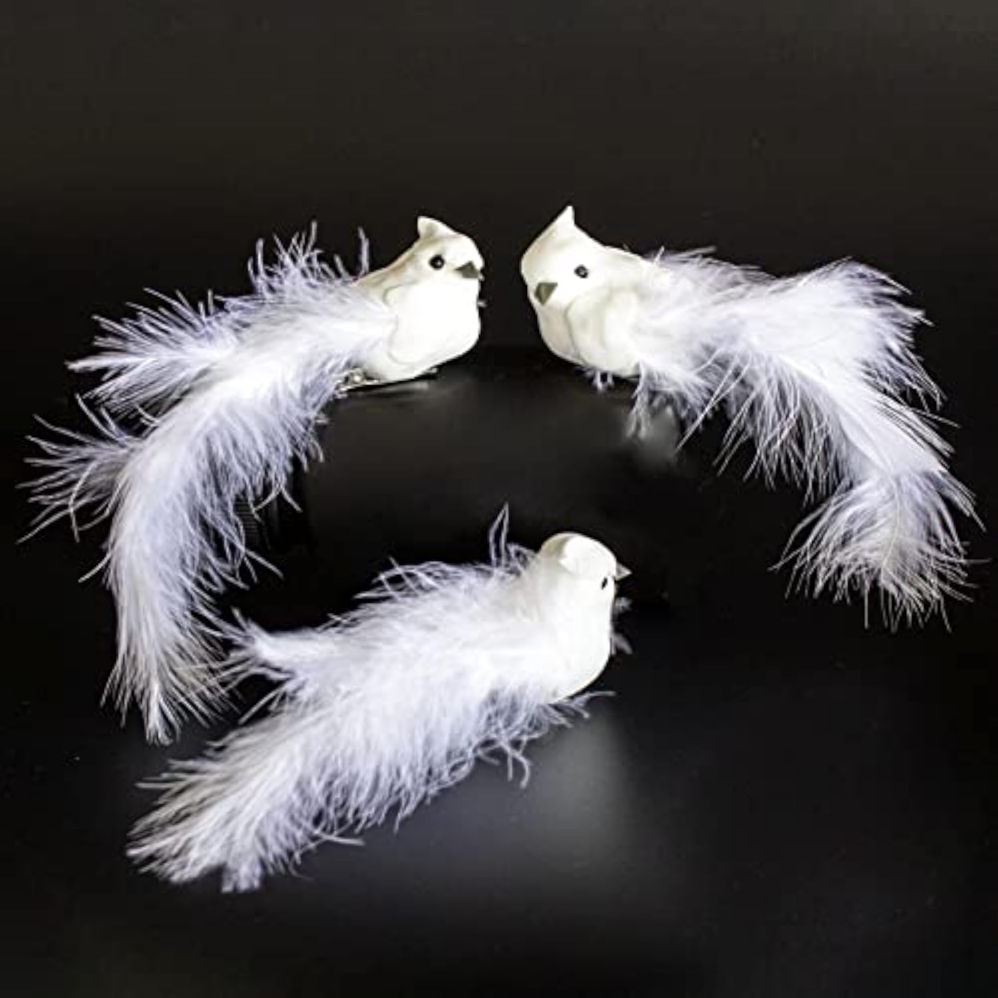 Artificial Dove Bird Decorations Set of 9