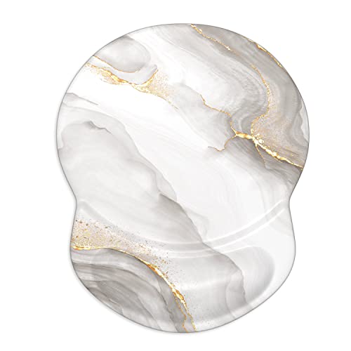 ITNRSIIET Ergonomic Mouse Pad with Gel Wrist Support Small Wrist Rest Smooth Surface Non-Slip PU Base Comfortable Office Supplies Pain Relief, 8.7 x 7.2 inches, White marbling ITNRSIIET Ergonomic Mouse Pad with Gel Wrist Support Small Wrist Rest Smooth Surface Non-Slip PU Base Comfortable Office Supplies Pain Relief, 8.7 x 7.2 inches, White marbling