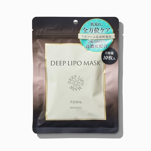 DEEP LIPO(ディープリポ)フェイスマスク PDRN 10枚入り 毛穴 ハリ ツヤ くすみ 透明感 セラミド リポソーム ヒアルロン酸