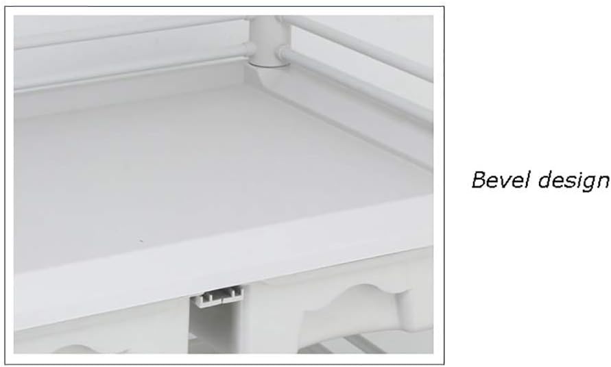 Movable Hand Trucks Storage Cart,Kitchen Beauty Salon Trolley with Drawer,for Spa,Multi Purpose Rolling Storage Cart/White/M