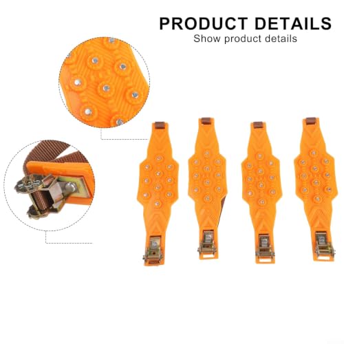 Cadenas nieve coche para evitar patinar en hielo con juego antideslizante de TPU para SUV 7