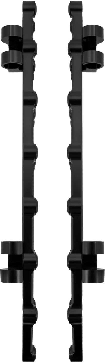 HDBUBALUS Motorcycle Driver Floorboards Wide Foot Pegs Front Footboards Fit for Harley Touring Softail Dyna FLD Road Glide Road King Street Glide Black