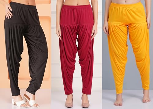 Image of Buy That Trendz Patiala Salwar for Women Relaxed Fit Viscose Patiyala Salwar Harem Bottom Pants