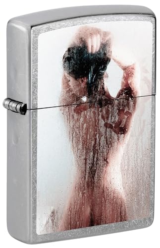 Encendedor Zippo Street Chrome Nude Girl 81724 miniatura 1