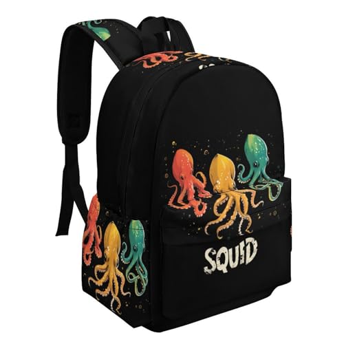 Squid Squad Backpack Laptop Backpack Casual Daypack Lightweight Travel Backpacks with Adjustable Strap for Men Women2