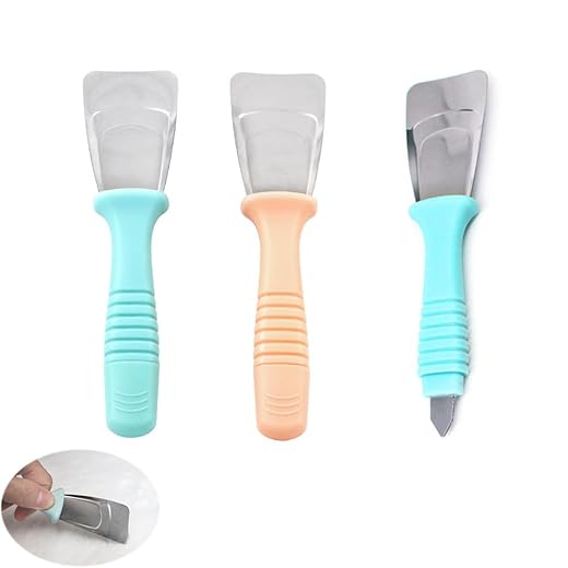 3 Pack Refrigerator Ice Scraper Frige Ice Shovel with Ice Pick Tip Ice Breaking Tool Fridge Defrosting Snow Remover De Icer for Mini Fridge Compact Refrigerator with Freezer Chest Freezer