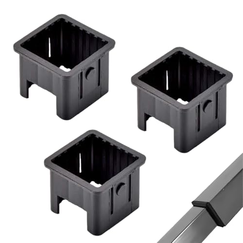 FZCHENGDANUO 3 PCS Square Tube Sleeve Insert PP Pipe Sliding Sleeve Adapter for Workout Fitnees Equipment