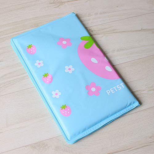 Bingirl Summer Cooling Pad Ice Pad with Strawberry Decor Dog Sleeping Mats Portable