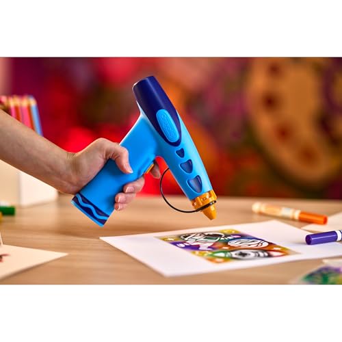 Crayola Marker Airbrush Spray Art Kit, 8 Washable Markers, 5 Stencils - image 4