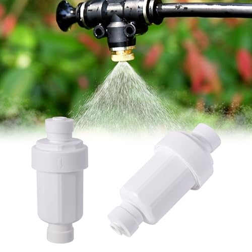 2pc Misting System Filter 100 Mesh Calcium Inhibitor Filter for 1/4 Tubing Quick Connect for Outdoor Cooling System Patio Outdoor Misting System Prevent Blockage