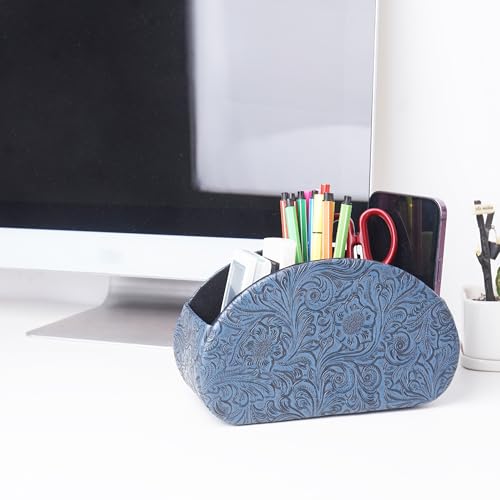 Ne cherchez plus vos manettes : support télécommande bleu 5 compartiments spacieux