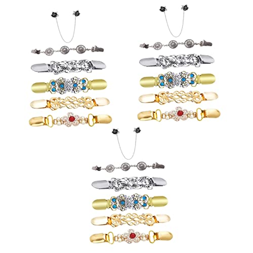 LIFKOME 18 Pçs Clipe De Suéter Alfinete De Lapela Rebozos Para Mujer Cardigãs Femininos Clipes De Co