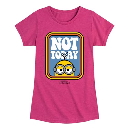 Despicable Me Minions - Not Today - Toddler & Youth Girls Short Sleeve Graphic T-Shirt
