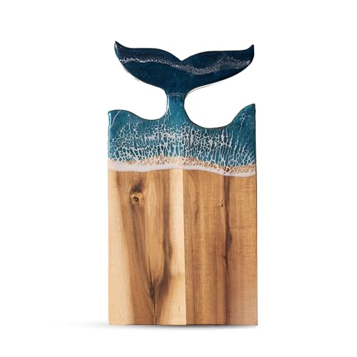 Tabla de cortar rectangular de madera de acacia 15x8 pulg miniatura 1