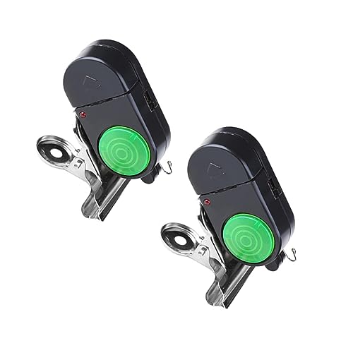 Mipcase 2Pcs Fishing Bell Electronic Alarm for Fishing Rod High Sensitivity Loud Alert Black