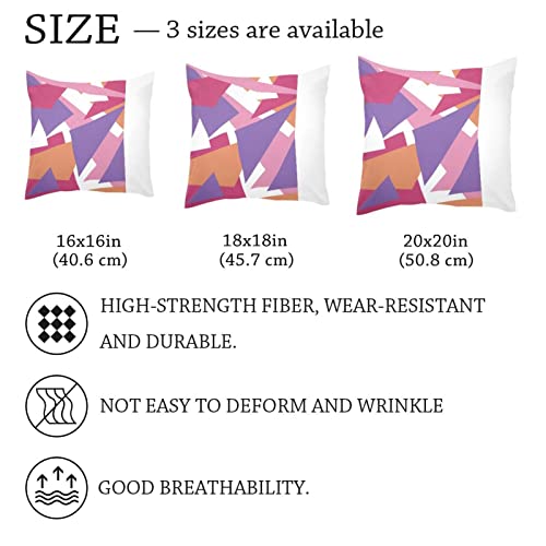 Housse de coussin lombaire pour soulager le dos canapé lit triangle rose