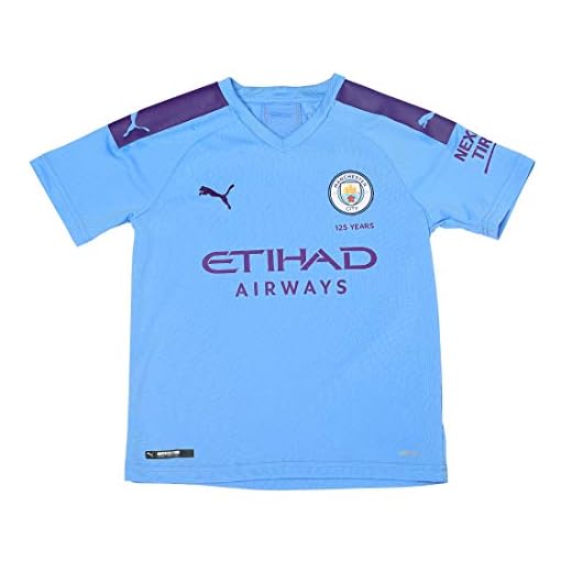 PUMA Unisex barntröja MCFC HOME skjorta replika SS Jr