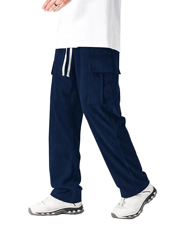 Cargo Joggers for Men – Cotton Loose Fit Utility Pants with 6 Pockets | Durable Outdoor & Hiking Trousers-picture-14