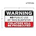 No Dumping Sign, Rust-free Aluminum Warning No Public Use of Dumpster Sign for Industrial, Commercial, Restaurant, Construction Work Site, 10x6 with Mounting Holes by Sutter Signs