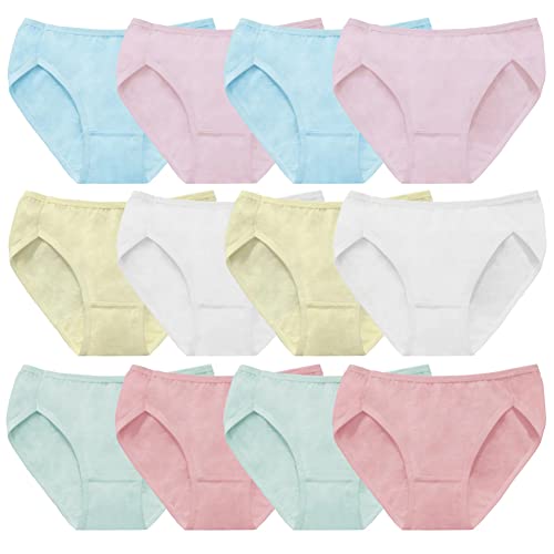 Anntry Bambine 12 Pezzi Slip Morbidi Bambini Confortevoli Biancheria Intima