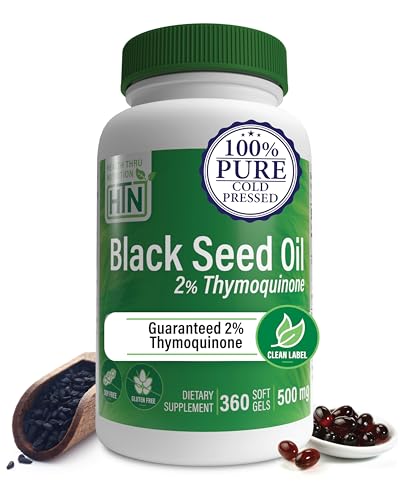 Health Thru Nutrition Black Seed Oil 500mg 360 Softgels |