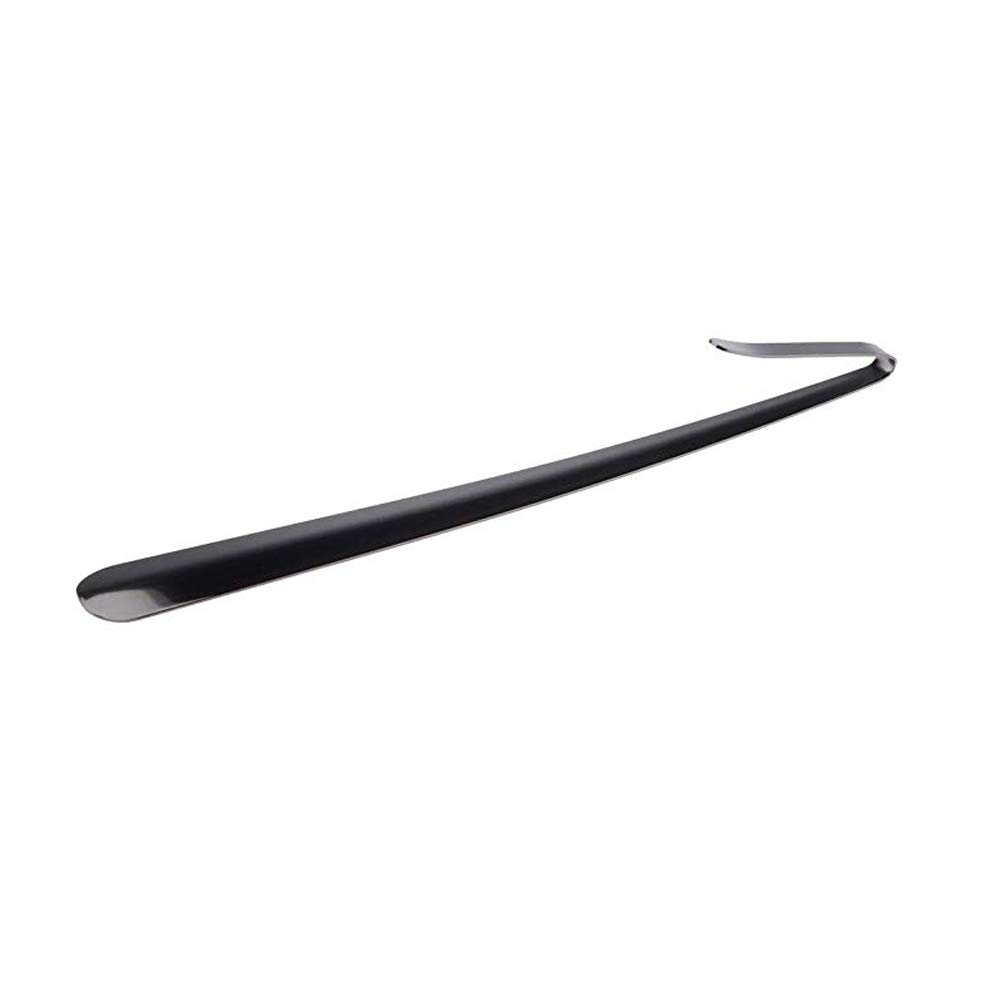 HMTE Calzador extralargo, Calzador de Acero Inoxidable de 42,5 cm, Cuerno de Bota de Metal Duradero de Mango Largo con Gancho (A 42,5 cm/16,73 Pulgadas)