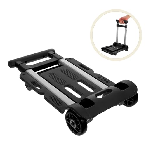 Carro plegable portátil para compras cómodas y transporte de materiales 8