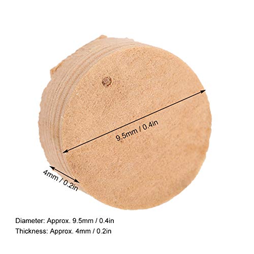 20 Stück Posaune Reparatur Kork Pads Trompete Posaune Musikinstrument Zubehör Trompete Spuckventil Kork Trompete Wasserschlüssel Kork Pad 9,5 mm Trompete Ersatzteile