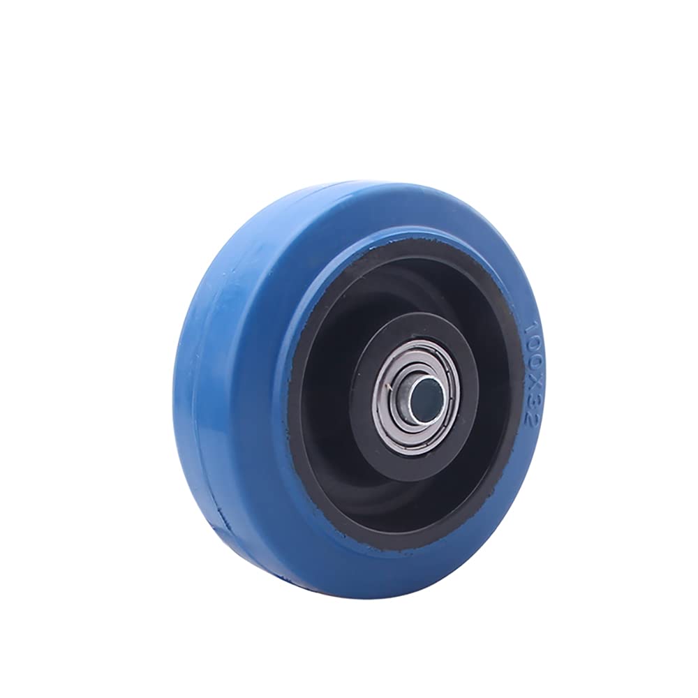 Wielen, 4 inch zware zwenkwiel, M12 zwenkwielen met rem, vergrendelbare lagerzwenkwielen for meubelwerkbank Capaciteit 450 kg 4 stuks (Color : 75mm, Size : With Brake