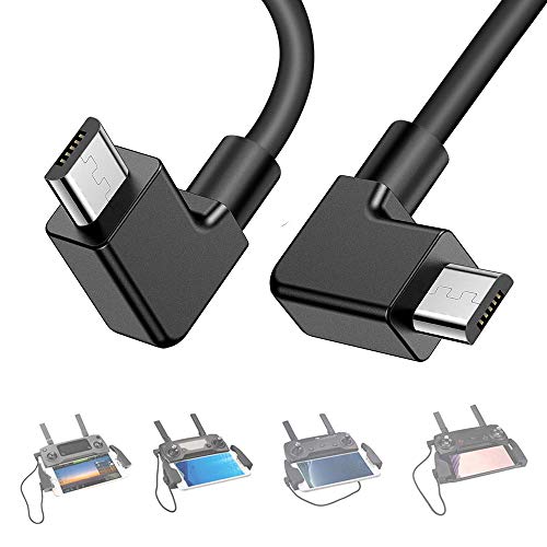 DJI Spark Micro USB to Micro USB OTG Cable 2ft Accessories for Mavic Pro, Platinum, Air, 2 Pro, Zoom Remote Controller 90 Degree Tablet Data Cable Right Angle Connector Cord