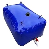 URUAST 2000 L / 528 Gal Foldable Large Capacity Water Storage Containers, Water Bladder Portable Water Tank Soft Water Container Bag Drought Resistance Fire Prevention Emergency Water